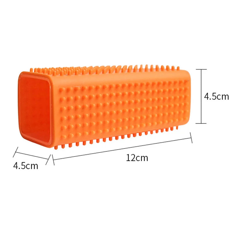1PC Silicone Hollow Rubber Pet Dog Cat Hair Remover Cars Furniture Carpet Clothe Sofa Cleaner Brush Cat Massage Clean Hair Brush